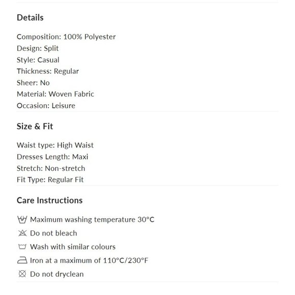 Commense She's Effortless Slit Maxi Skirt in Grey SZ XL - Picture 5 of 5